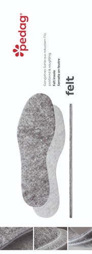 Pedag felt die 100 - 100%, filzsohle